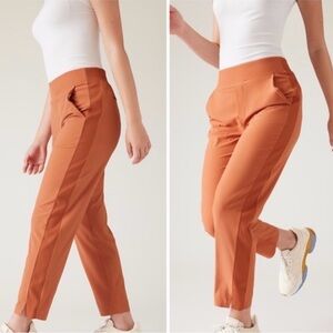Athleta Brooklyn Ankle Orange Pant size 2/P